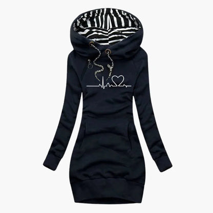 BerlinGlamour | Hartmotief Hoodie voor Dames 5