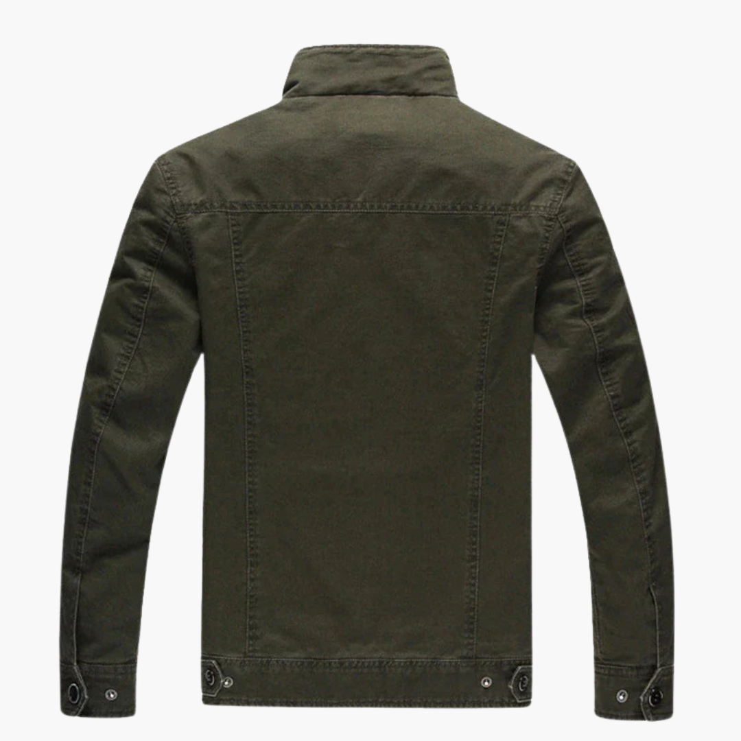 BerlinGlamour | Heren bikerjack met rits en lange mouwen 1