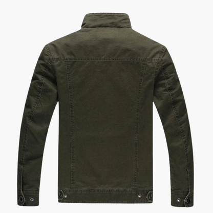 BerlinGlamour | Heren bikerjack met rits en lange mouwen 1