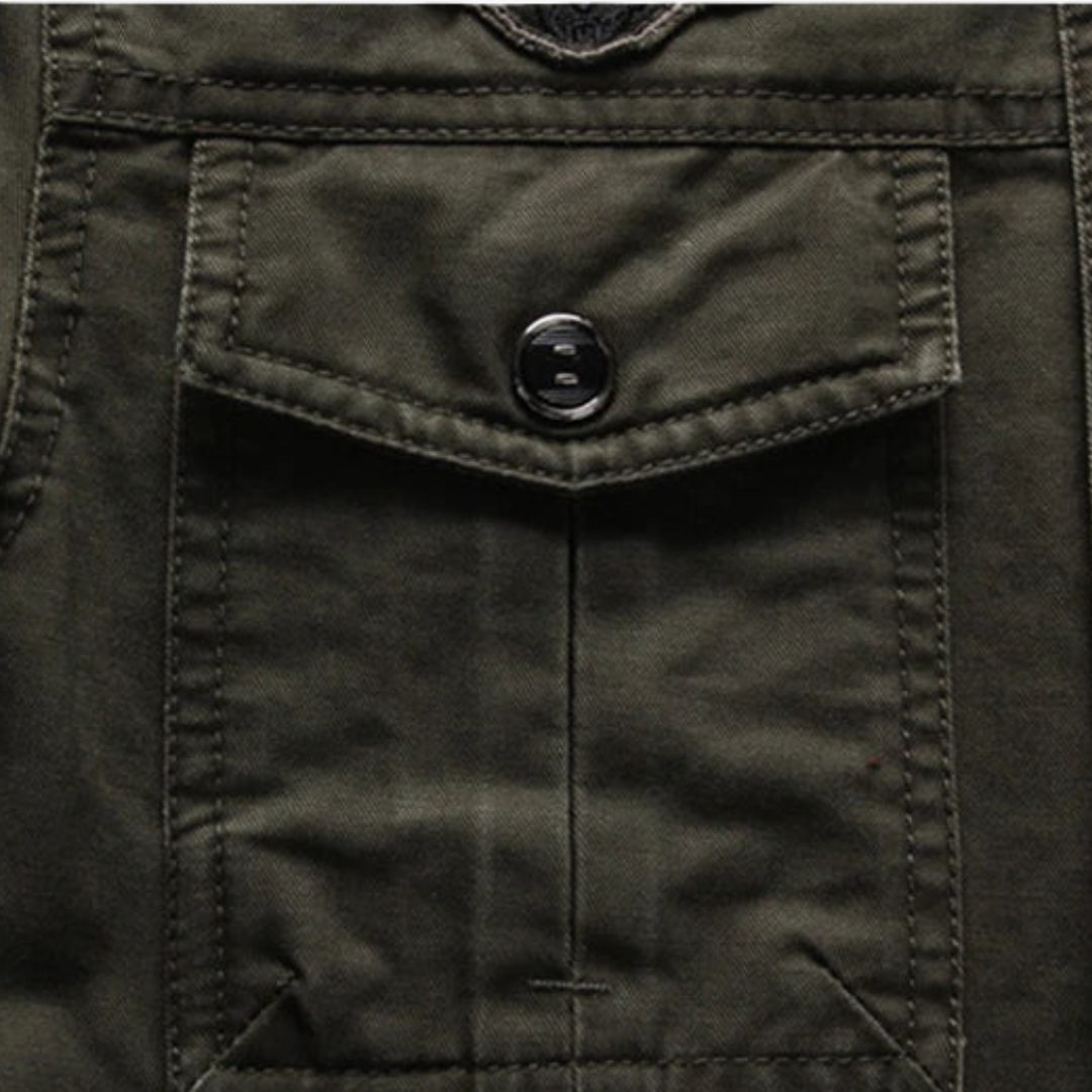 BerlinGlamour | Heren bikerjack met rits en lange mouwen 3