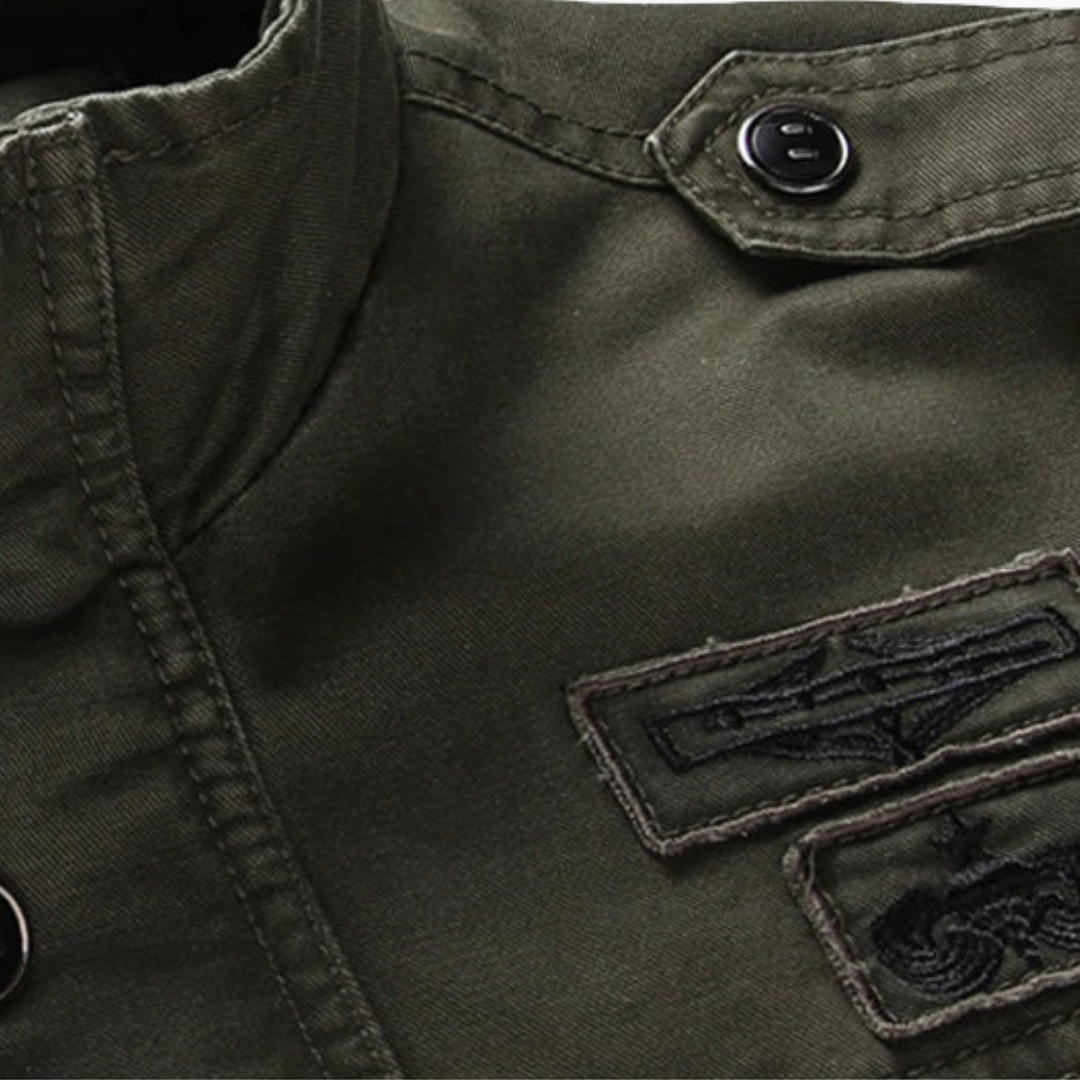 BerlinGlamour | Heren bikerjack met rits en lange mouwen 4