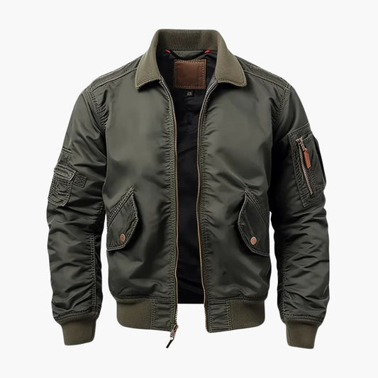 BerlinGlamour | Heren bomberjack met klepzakken 0