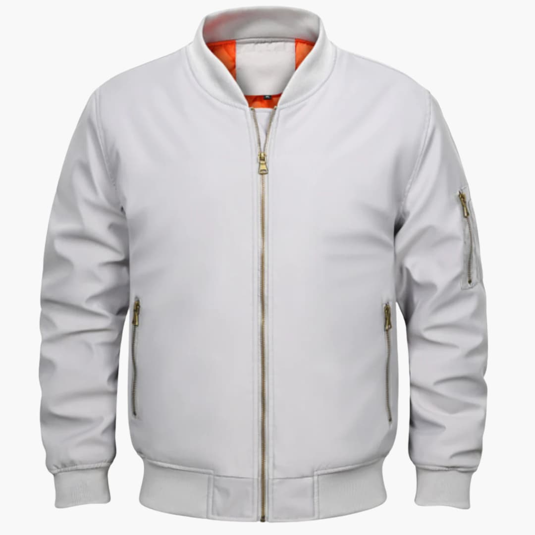 BerlinGlamour | Heren bomberjack met rits en mouwzak 9