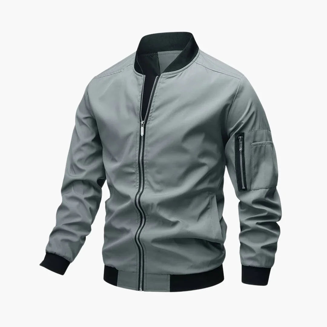BerlinGlamour | Heren bomberjack met rits en zakken 10