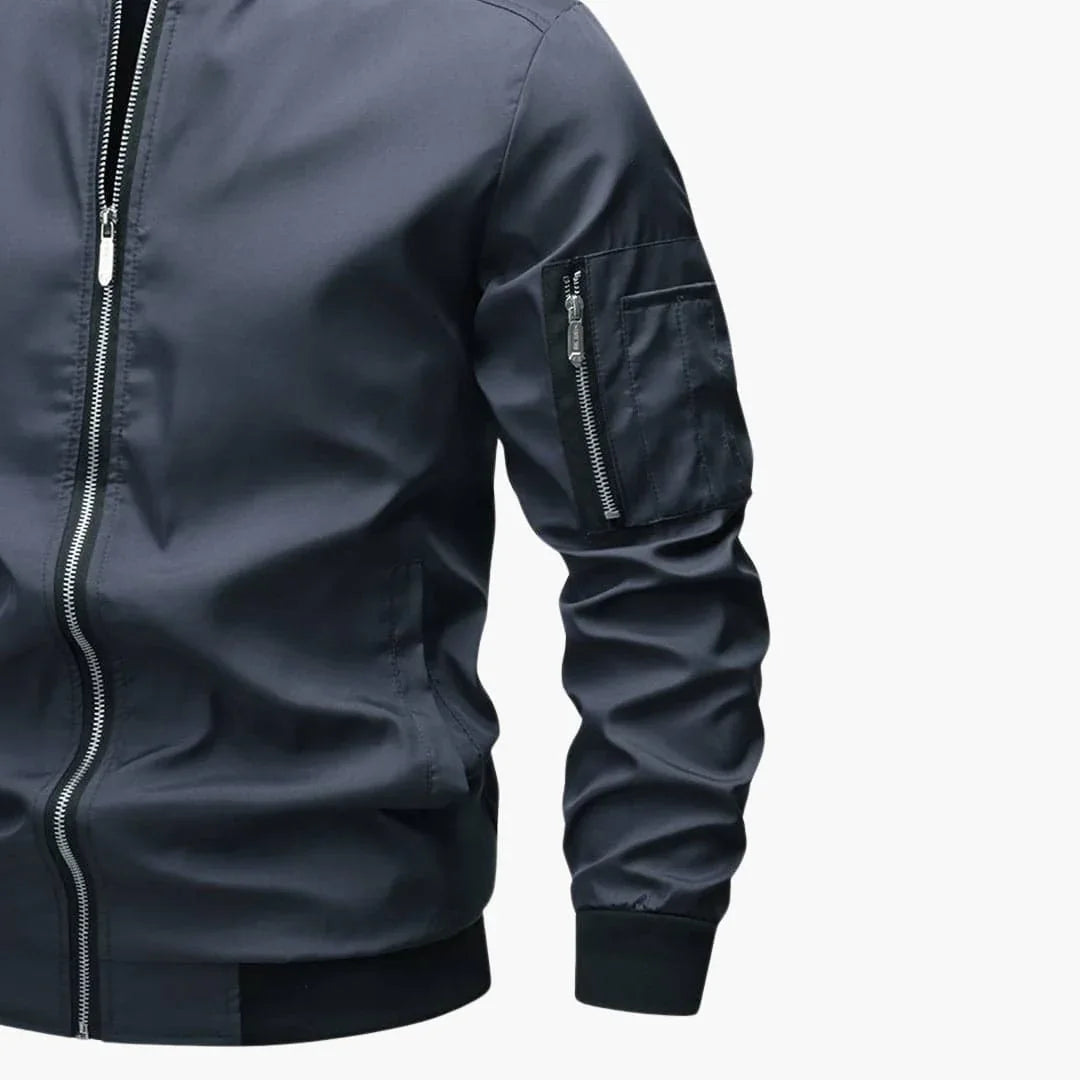 BerlinGlamour | Heren bomberjack met rits en zakken 8