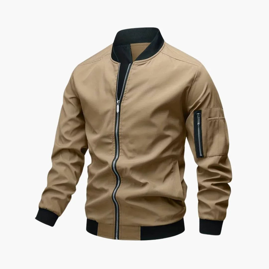 BerlinGlamour | Heren bomberjack met rits en zakken 9