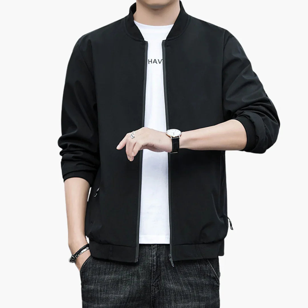 BerlinGlamour | Heren bomberjack met ritszakken 1