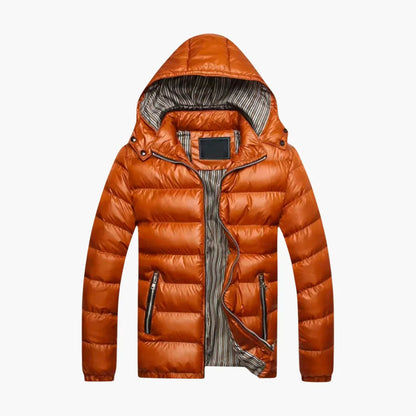 BerlinGlamour | Heren donsjack met glanzende afwerking 3