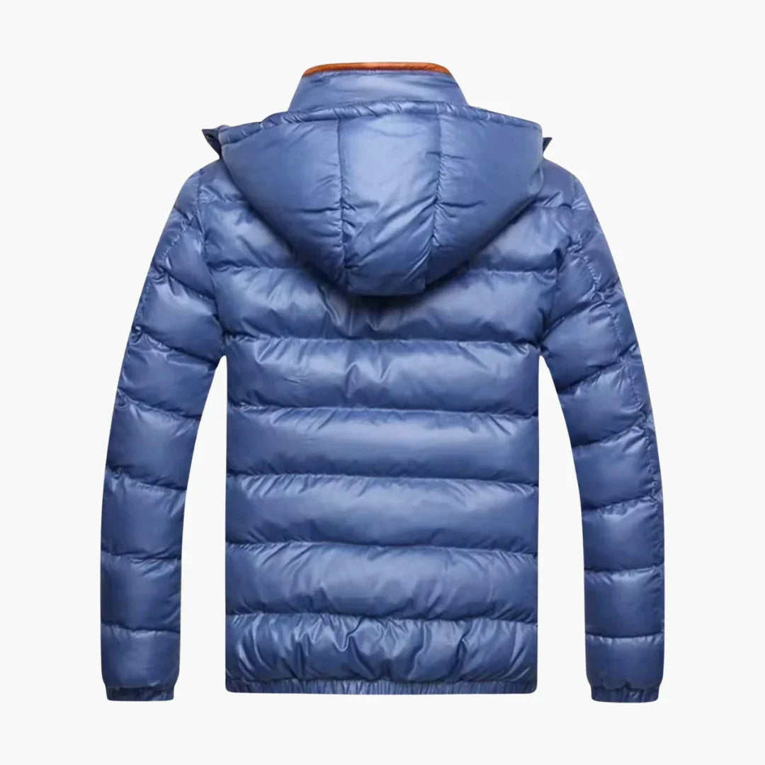 BerlinGlamour | Heren donsjack met glanzende afwerking 5