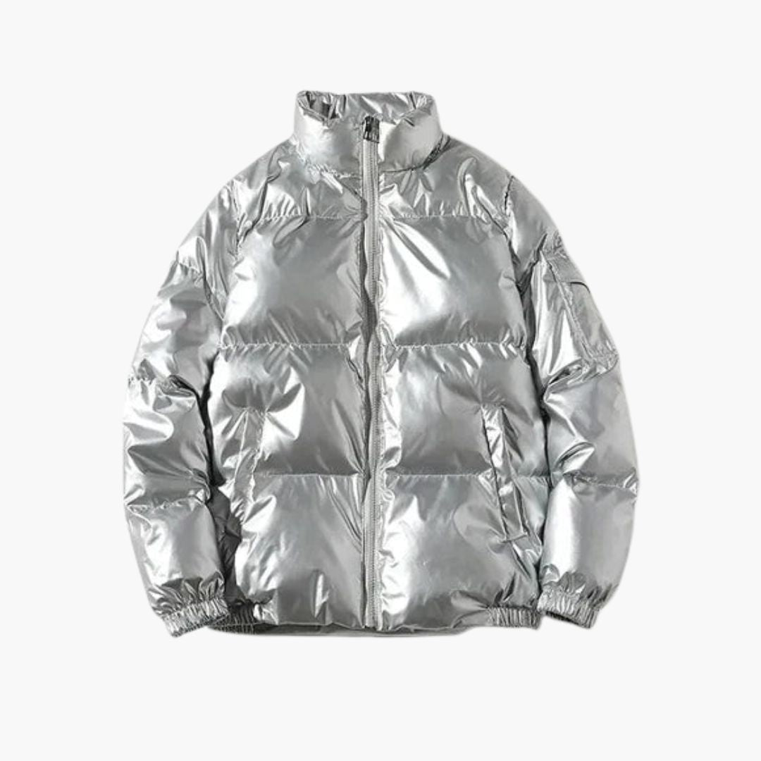 BerlinGlamour | Heren donsjack met rits en lange mouwen 3