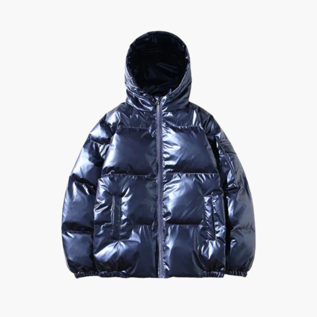 BerlinGlamour | Heren donsjack met rits en lange mouwen 4