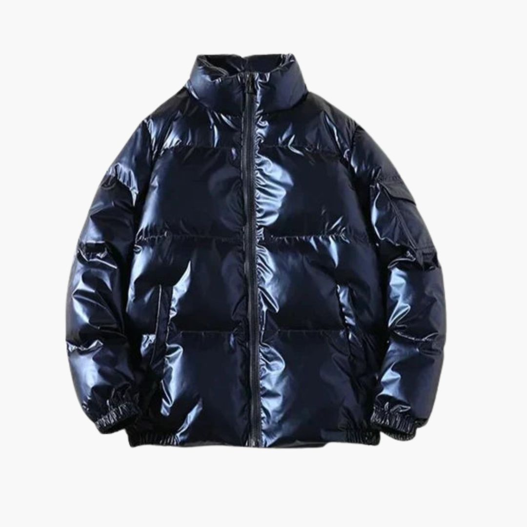 BerlinGlamour | Heren donsjack met rits en lange mouwen 5