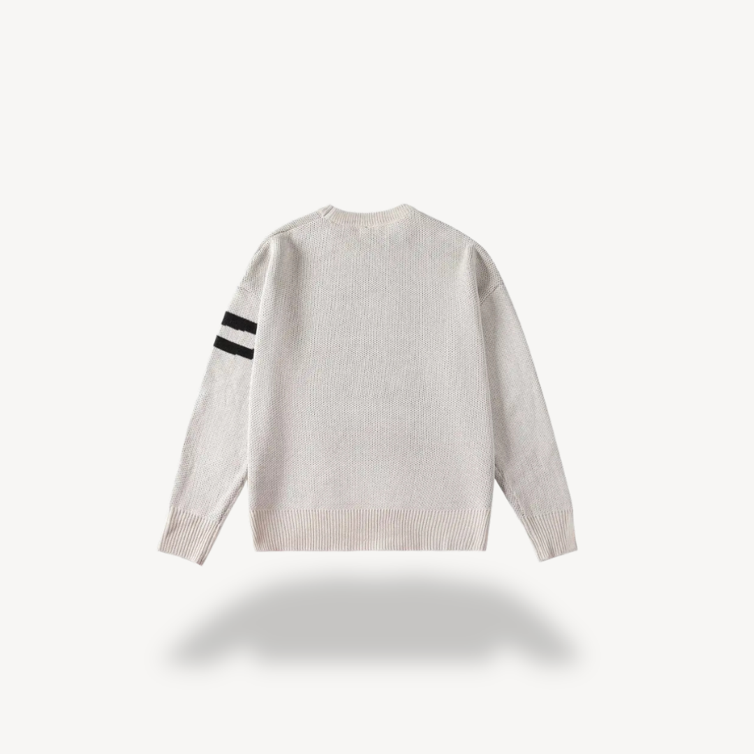 BerlinGlamour | Heren gebreide trui met graffiti print 2