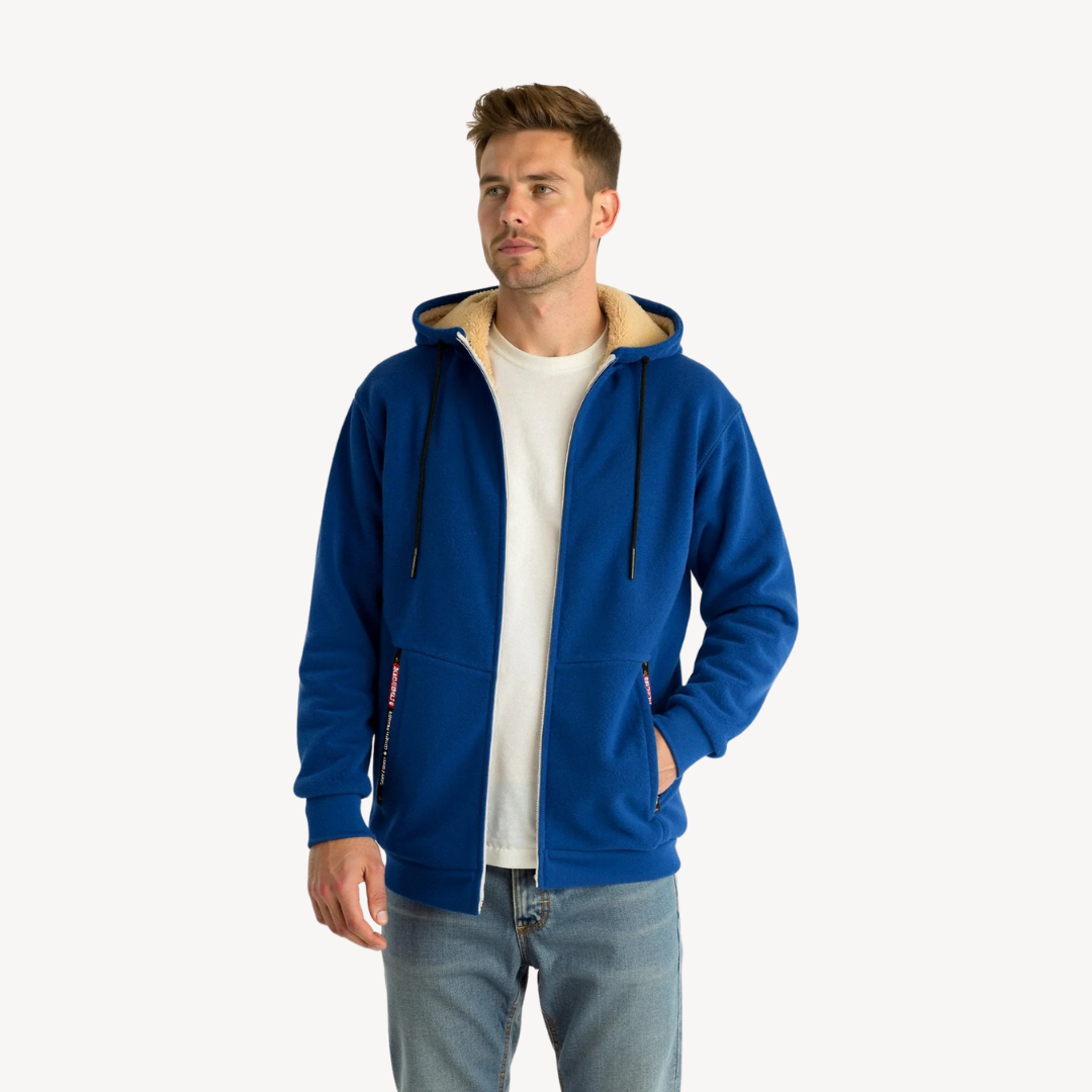 BerlinGlamour | Heren hoodie met fleecevoering 1