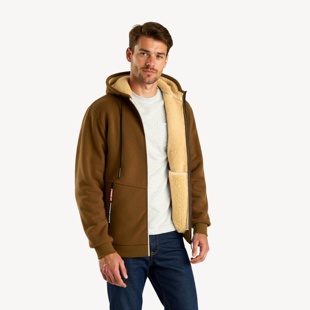 BerlinGlamour | Heren hoodie met fleecevoering 6