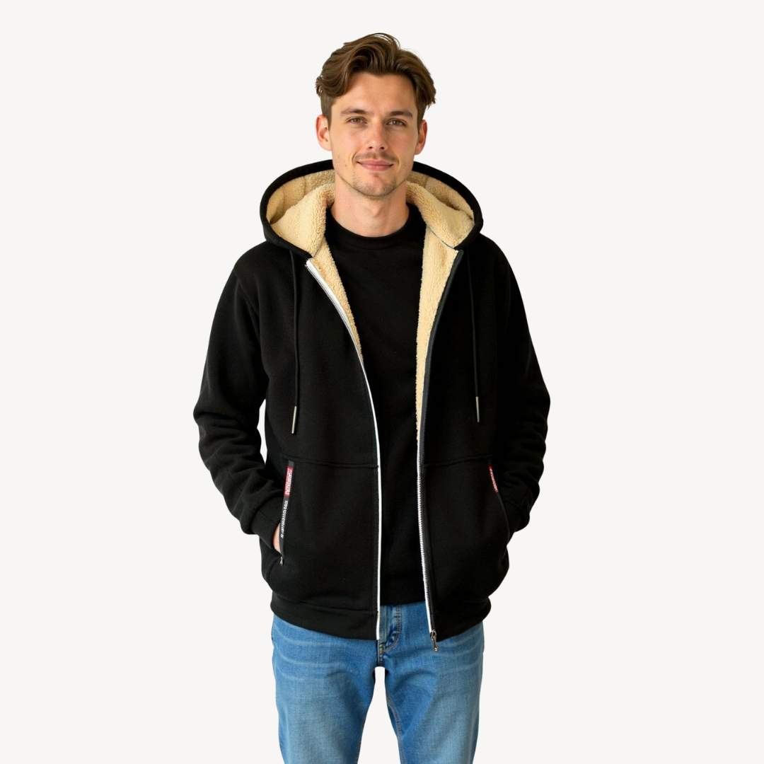 BerlinGlamour | Heren hoodie met fleecevoering 7