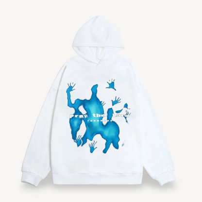 BerlinGlamour | Heren hoodie met grafische print 0