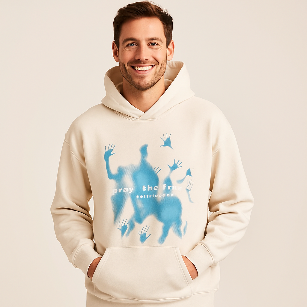BerlinGlamour | Heren hoodie met grafische print 1