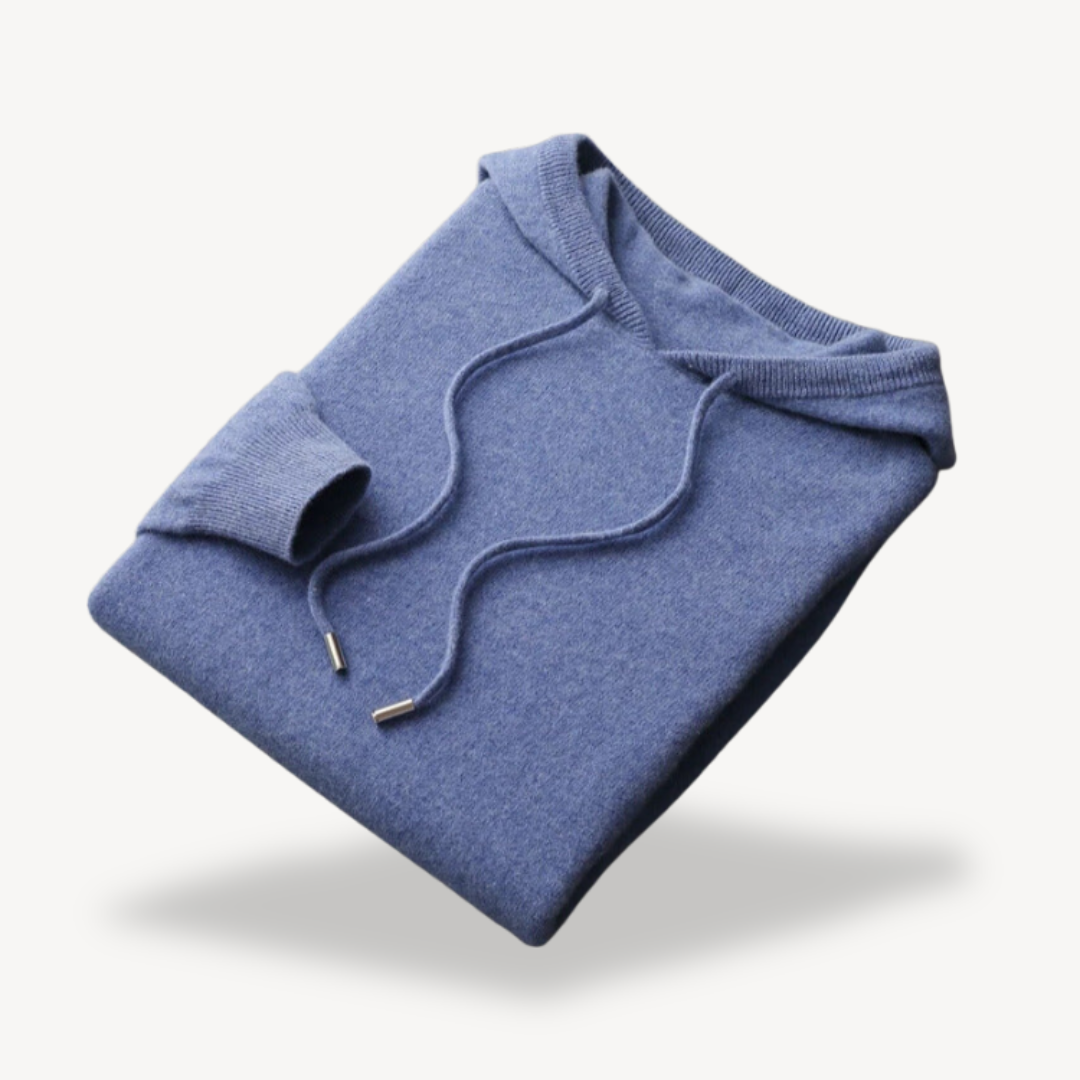 BerlinGlamour | Heren kasjmier gebreide hoodie 4