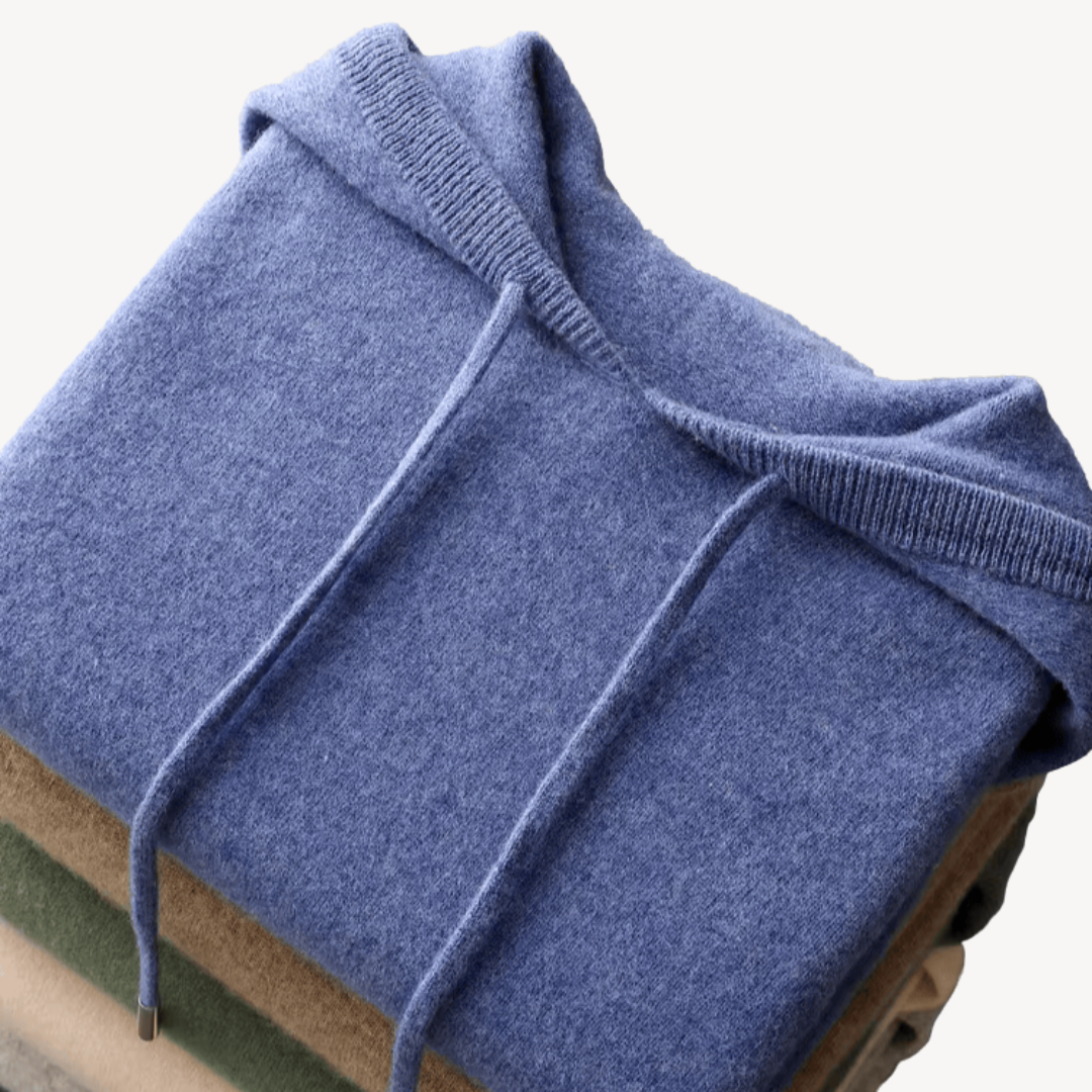 BerlinGlamour | Heren kasjmier gebreide hoodie 5