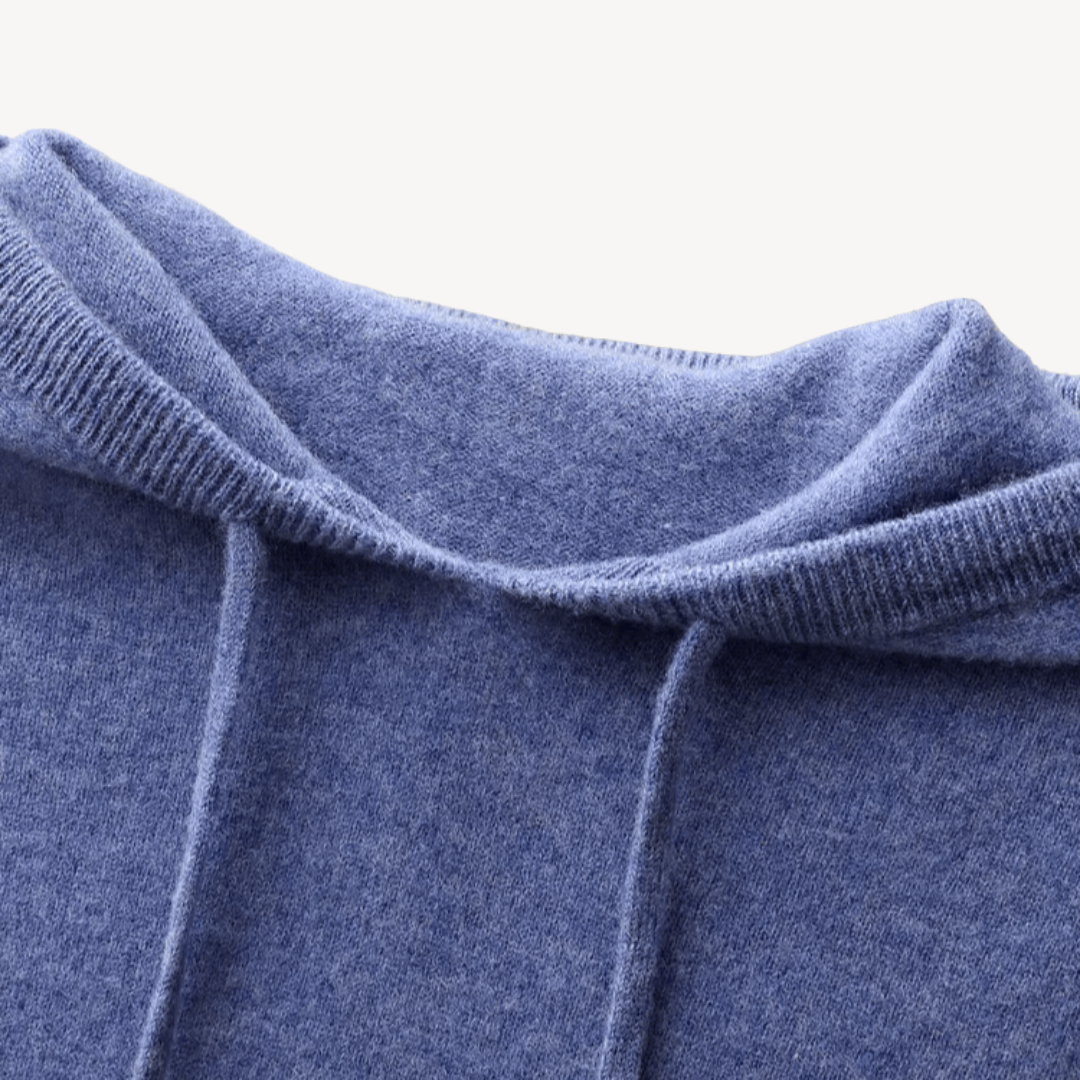 BerlinGlamour | Heren kasjmier gebreide hoodie 6