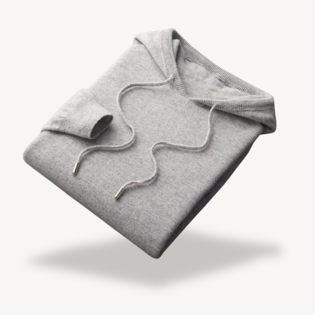 BerlinGlamour | Heren kasjmier gebreide hoodie 8