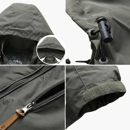 BerlinGlamour | Heren outdoorjack met capuchon 7