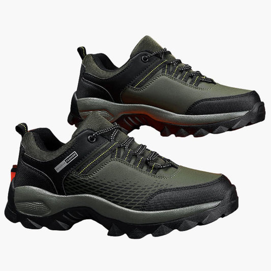 BerlinGlamour | Heren wandelschoenen met vetersluiting en structuurzool 0