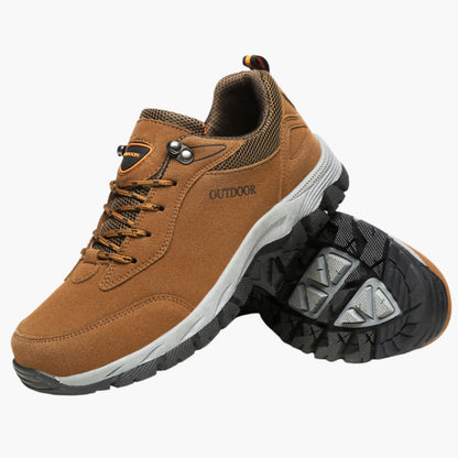 BerlinGlamour | Heren wandelschoenen met vetersluiting en structuurzool 1