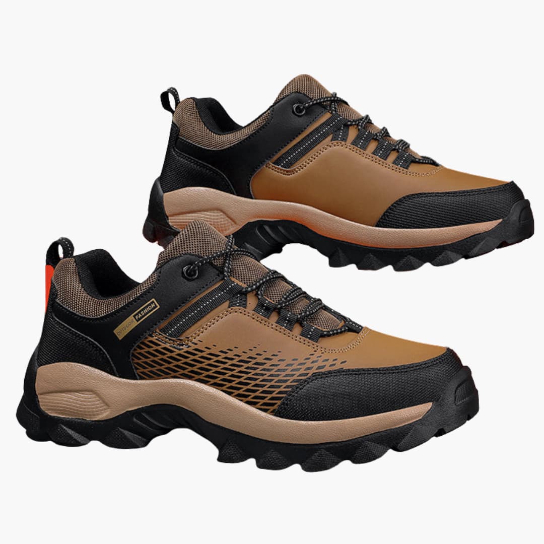 BerlinGlamour | Heren wandelschoenen met vetersluiting en structuurzool 2