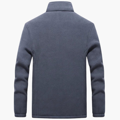 BerlinGlamour | Heren winterfleecejack met rits en opstaande kraag 1