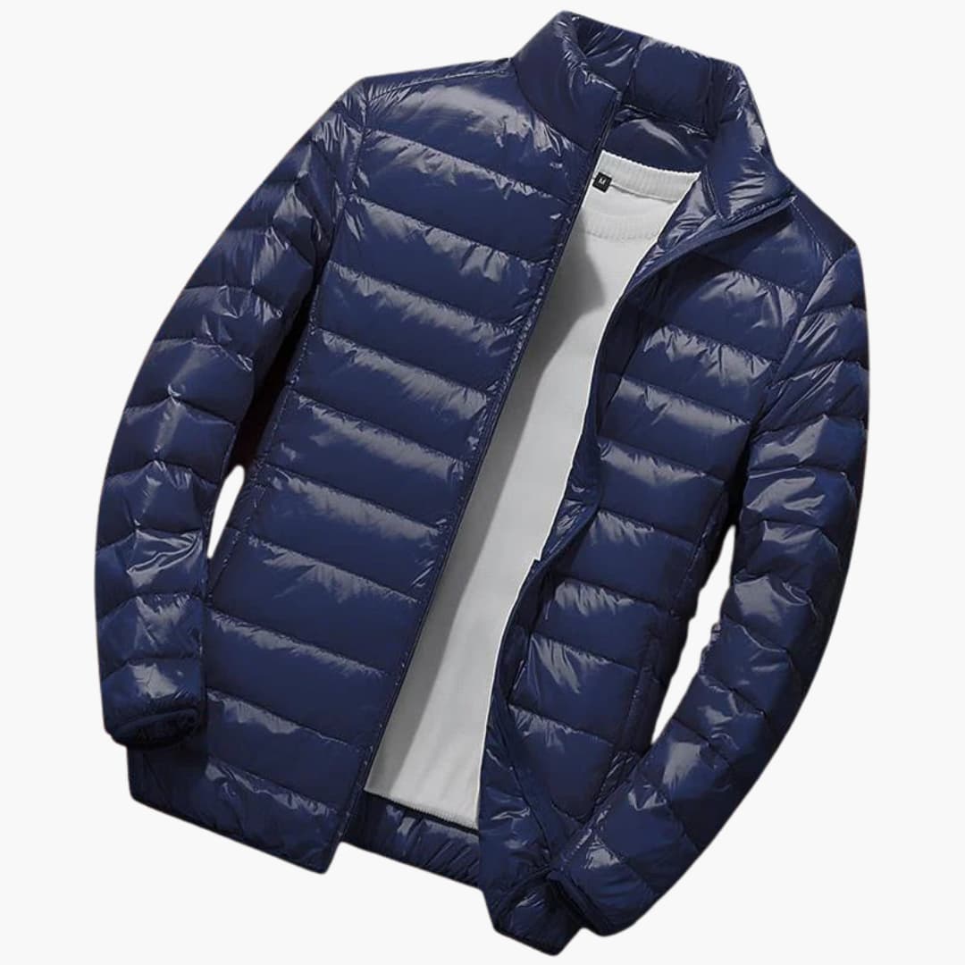 BerlinGlamour | Heren winterjas met capuchon en gewatteerd design 6