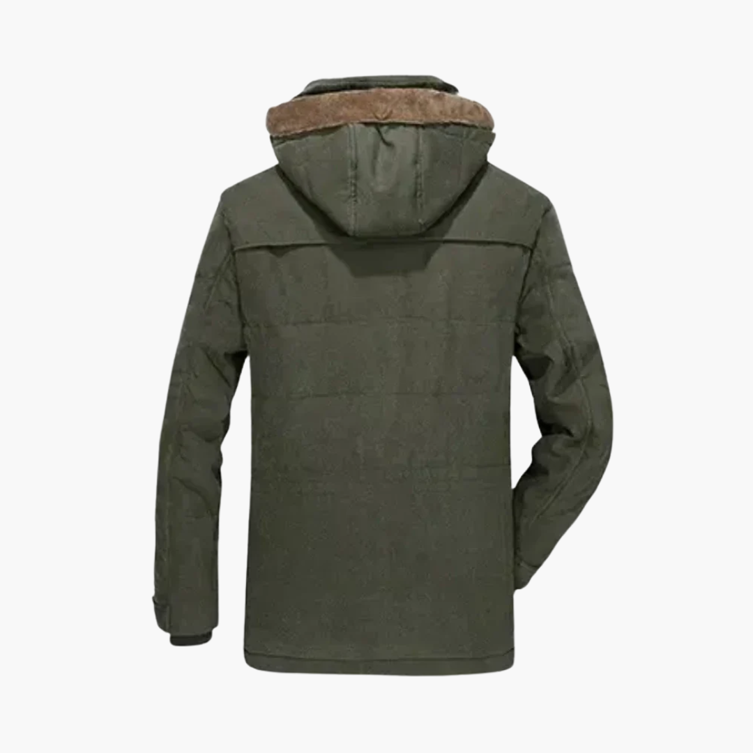 BerlinGlamour | Heren winterjas met capuchon en rits 2