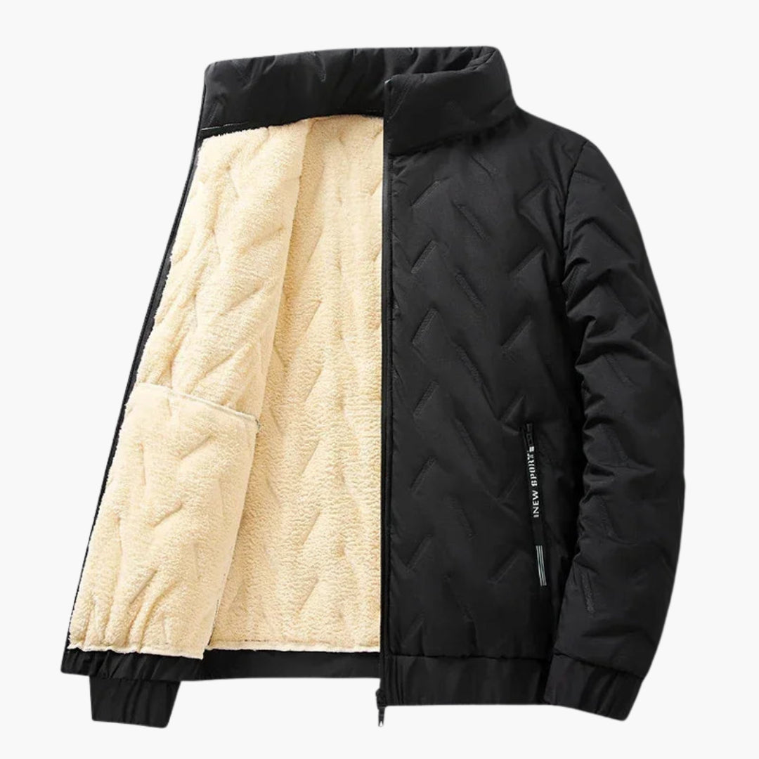 BerlinGlamour | Heren winterjas met praktische zakken 2