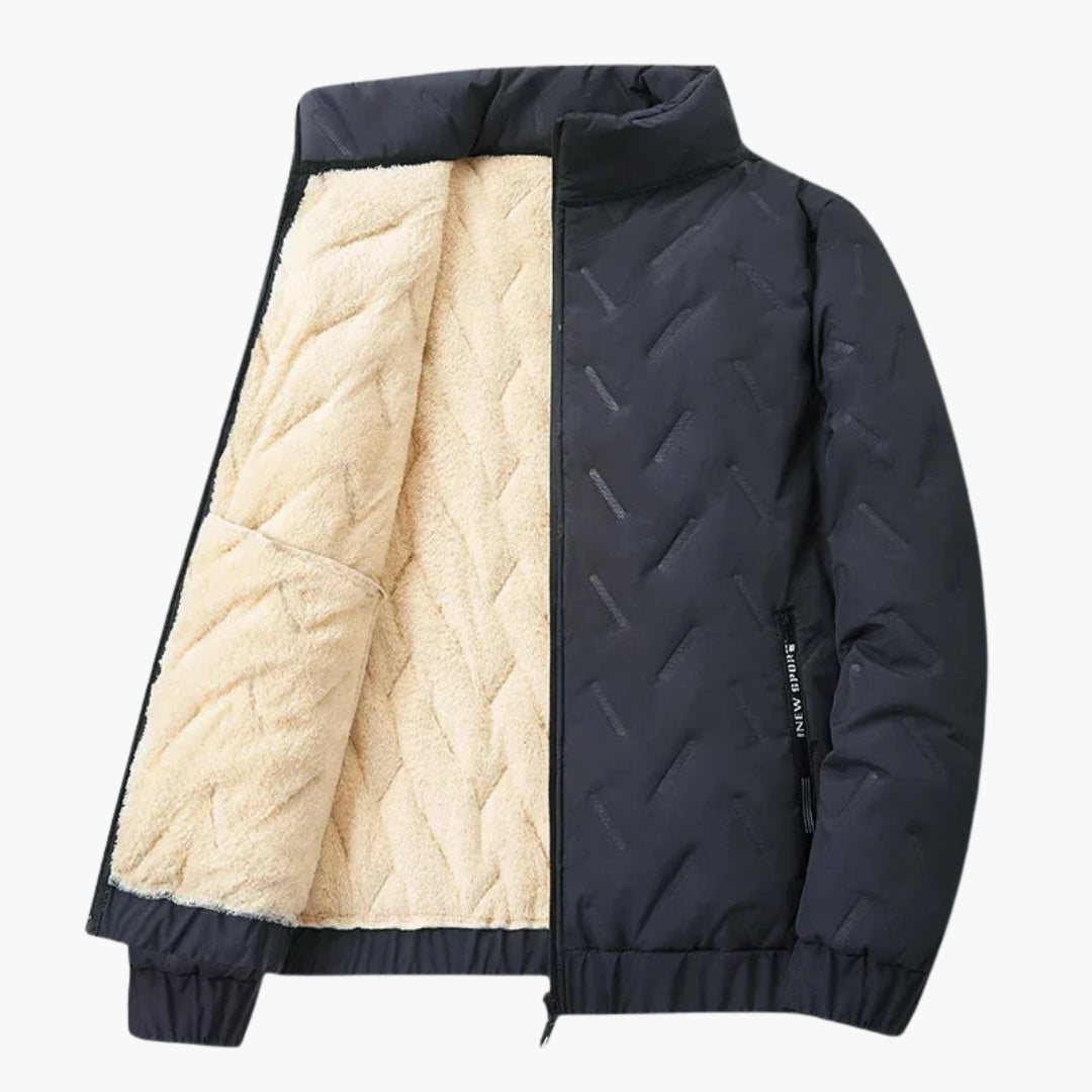 BerlinGlamour | Heren winterjas met praktische zakken 4