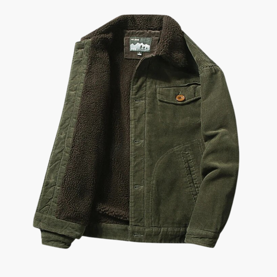 BerlinGlamour | Heren winterjas met vintage knopen 2