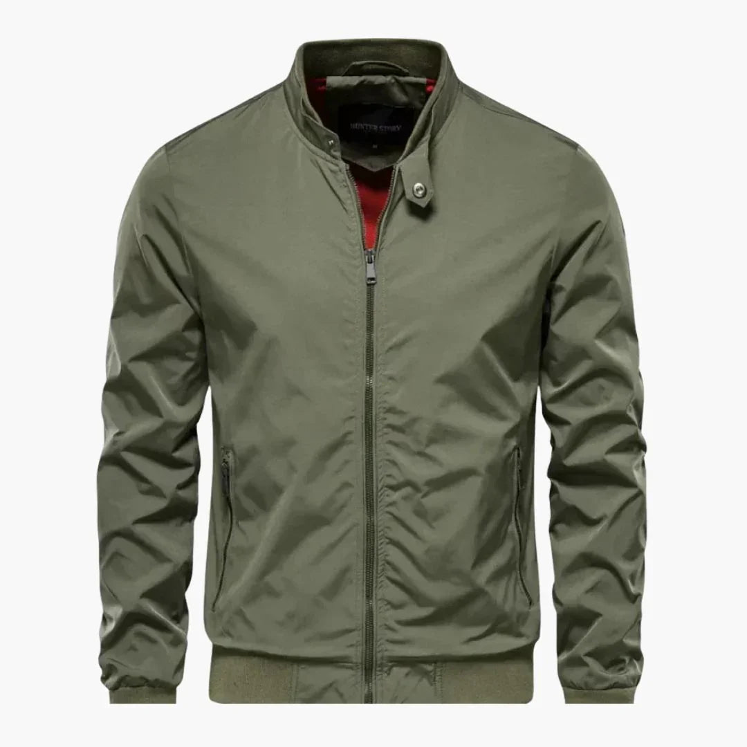 BerlinGlamour | Heren zomerjas met rits 1