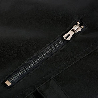 BerlinGlamour | Herenjack met rits, gewatteerde mouwen en contrasterende strepen 4