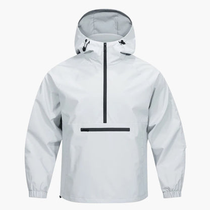 BerlinGlamour | Herenjas met capuchon, rits aan de voorkant en lange mouwen 2