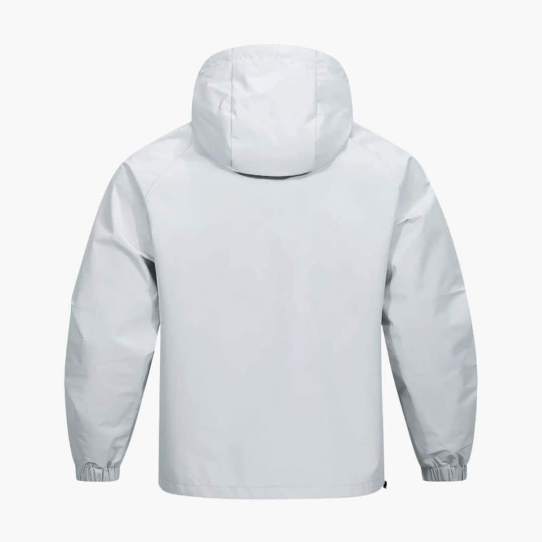 BerlinGlamour | Herenjas met capuchon, rits aan de voorkant en lange mouwen 3