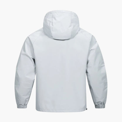 BerlinGlamour | Herenjas met capuchon, rits aan de voorkant en lange mouwen 3