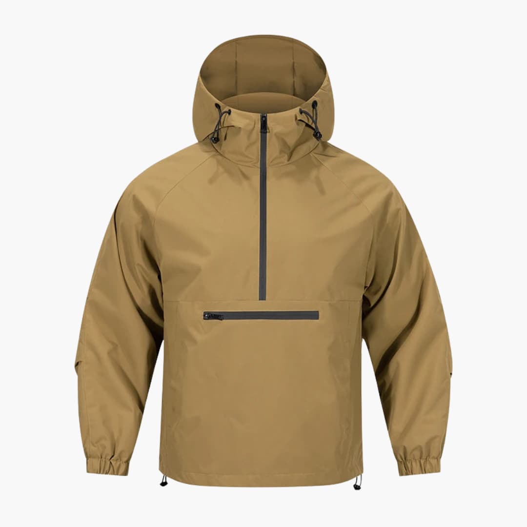 BerlinGlamour | Herenjas met capuchon, rits aan de voorkant en lange mouwen 5