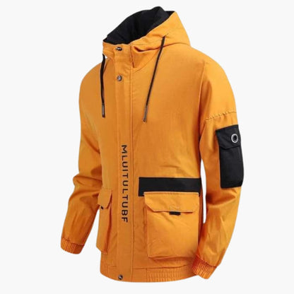 BerlinGlamour | Herenjas met capuchon en meerdere zakken 1