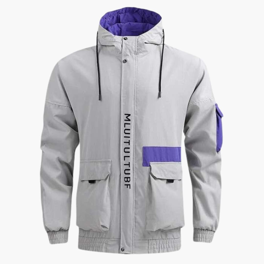 BerlinGlamour | Herenjas met capuchon en meerdere zakken 4