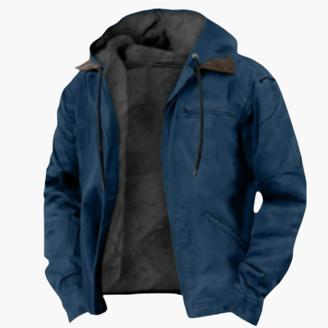 BerlinGlamour | Herenjas met capuchon en warme voering 2