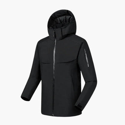 BerlinGlamour | Herenjas met capuchon en zijzakken 1