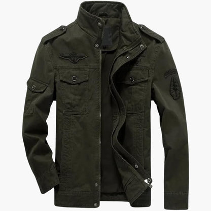 BerlinGlamour | Herenjas met opstaande kraag en meerdere zakken 4