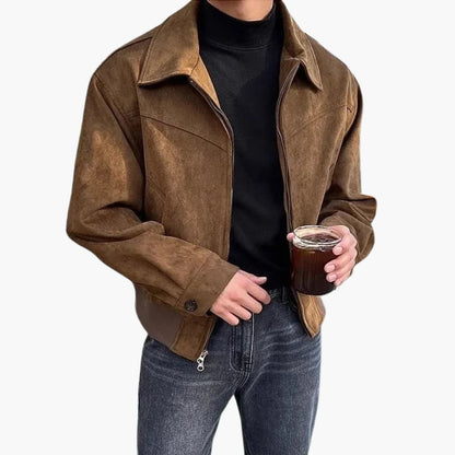 BerlinGlamour | Herenjas met overhemdkraag en rits 0