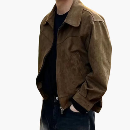 BerlinGlamour | Herenjas met overhemdkraag en rits 5