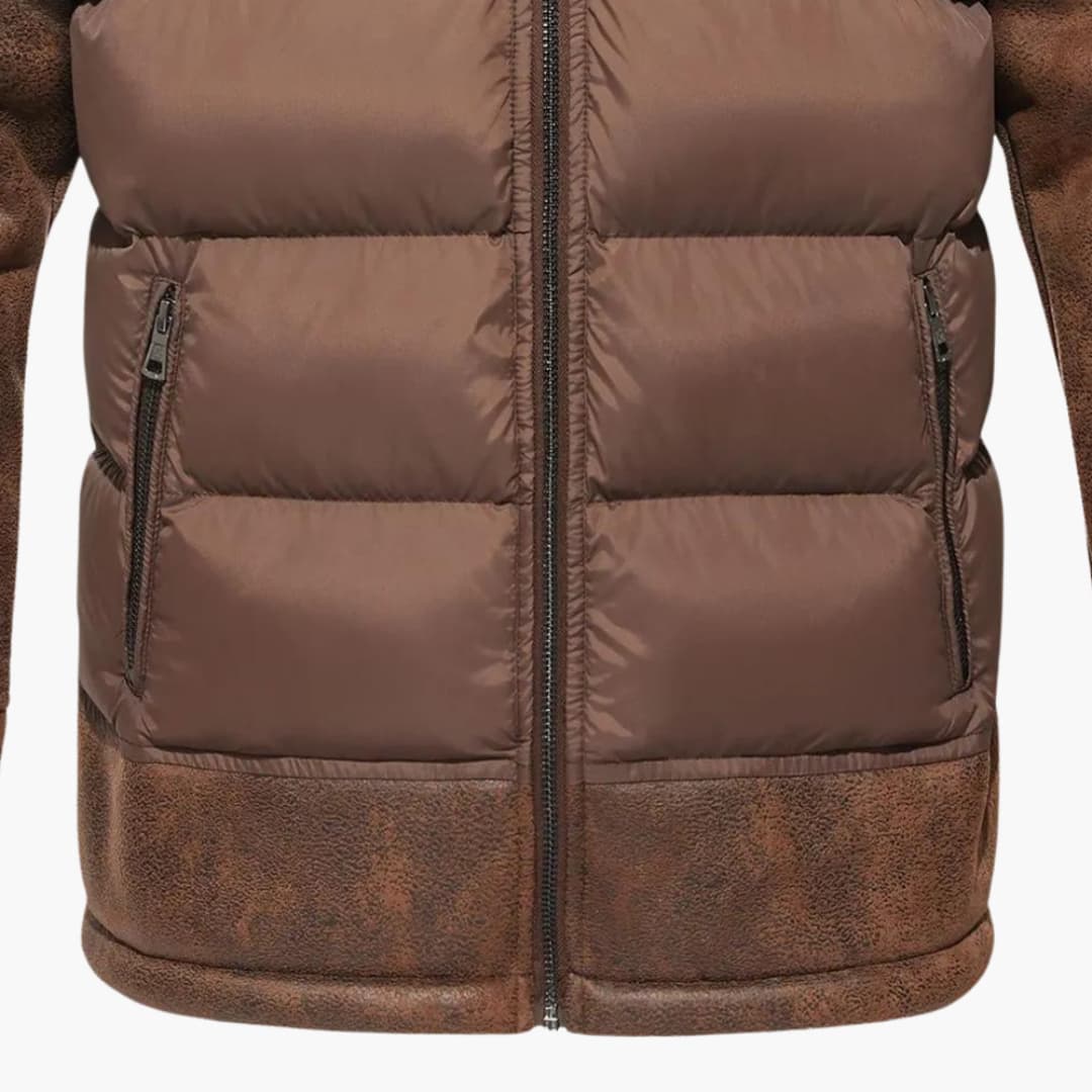 BerlinGlamour | Herenjas met rits en gewatteerd oppervlak 3